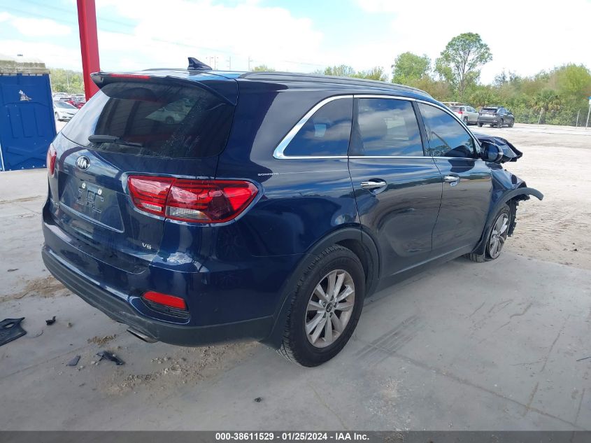 2019 Kia Sorento 3.3L Lx VIN: 5XYPG4A56KG463012 Lot: 38611529