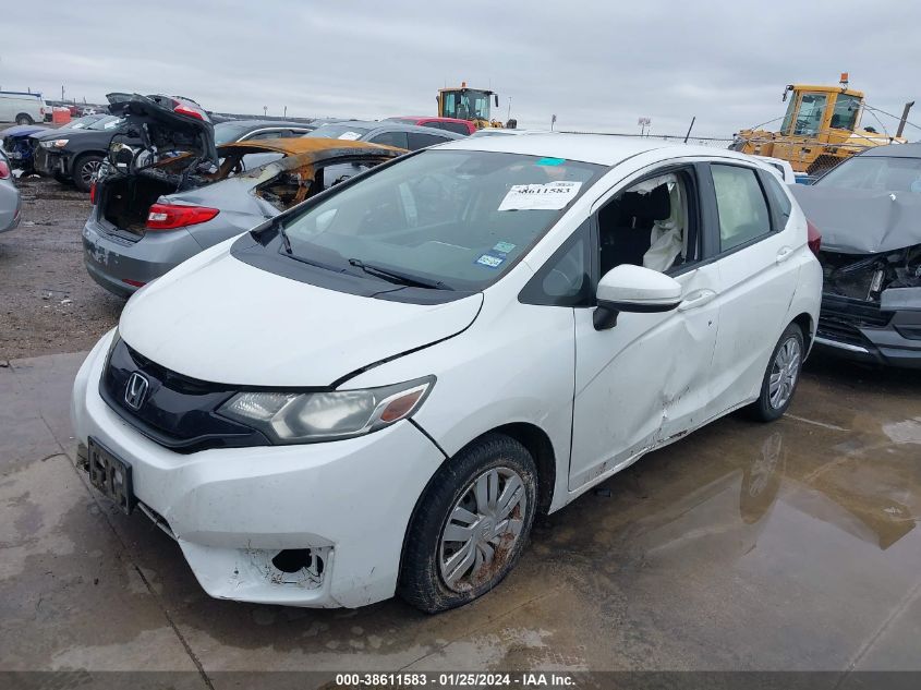 2016 Honda Fit Lx VIN: JHMGK5H55GX018046 Lot: 38611583