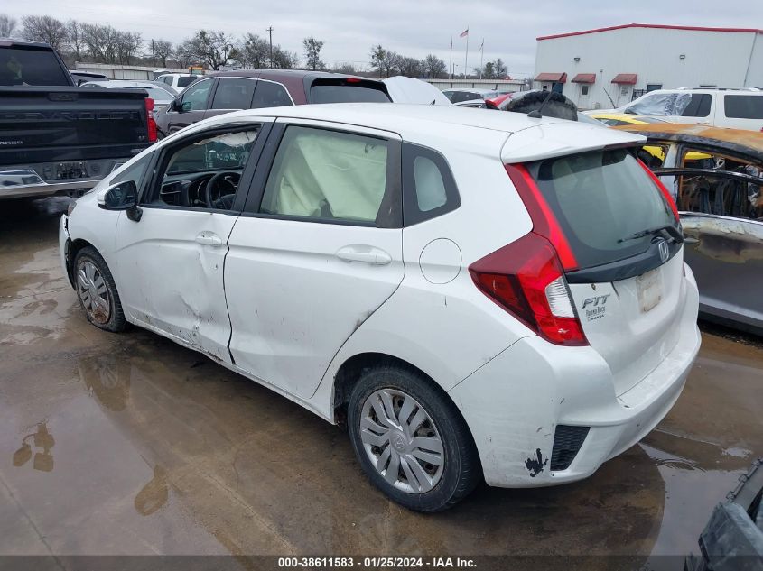 2016 Honda Fit Lx VIN: JHMGK5H55GX018046 Lot: 38611583