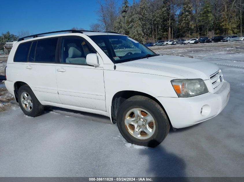 2007 Toyota Highlander VIN: JTEDD21A270163618 Lot: 38611825