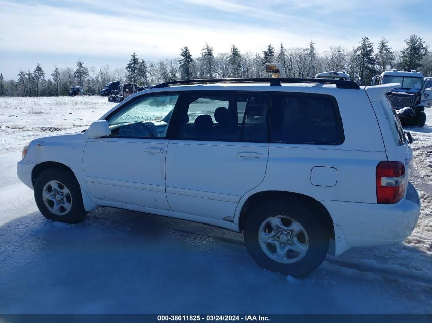 2007 Toyota Highlander VIN: JTEDD21A270163618 Lot: 38611825