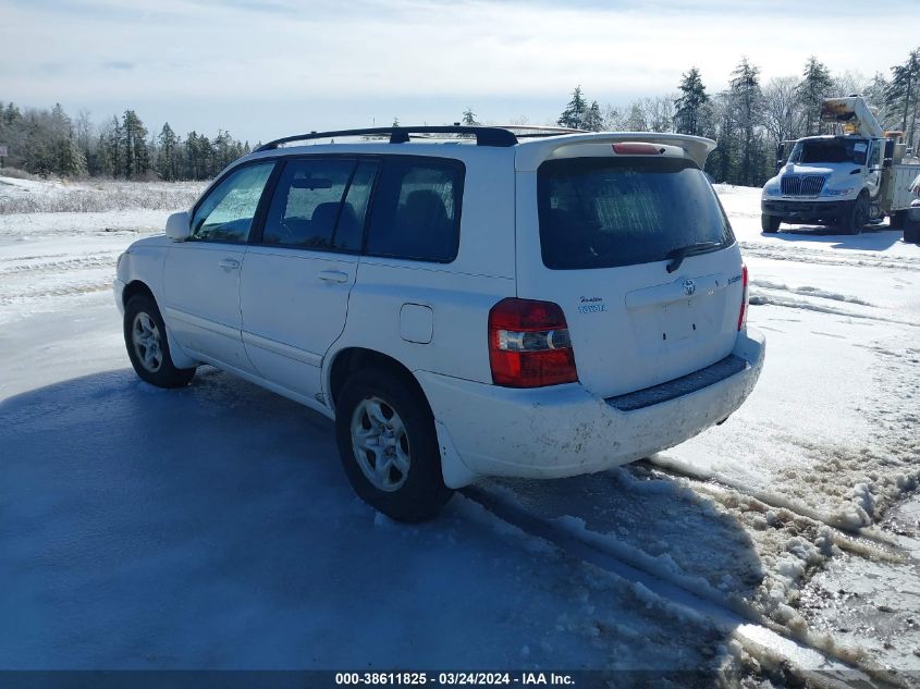 2007 Toyota Highlander VIN: JTEDD21A270163618 Lot: 38611825