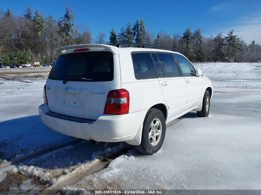 2007 Toyota Highlander VIN: JTEDD21A270163618 Lot: 38611825