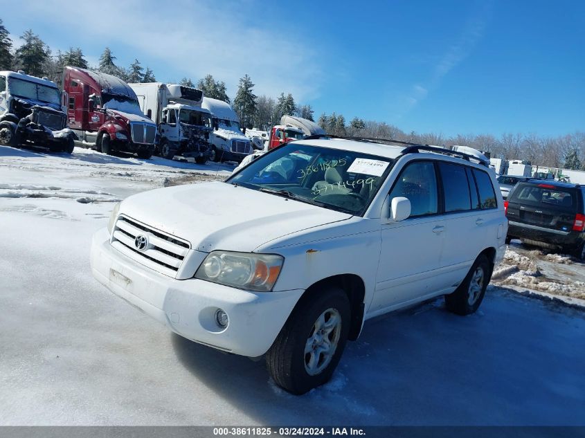 2007 Toyota Highlander VIN: JTEDD21A270163618 Lot: 38611825