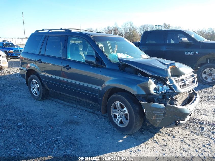 2004 Honda Pilot Ex-L VIN: 2HKYF18644H575842 Lot: 38612223