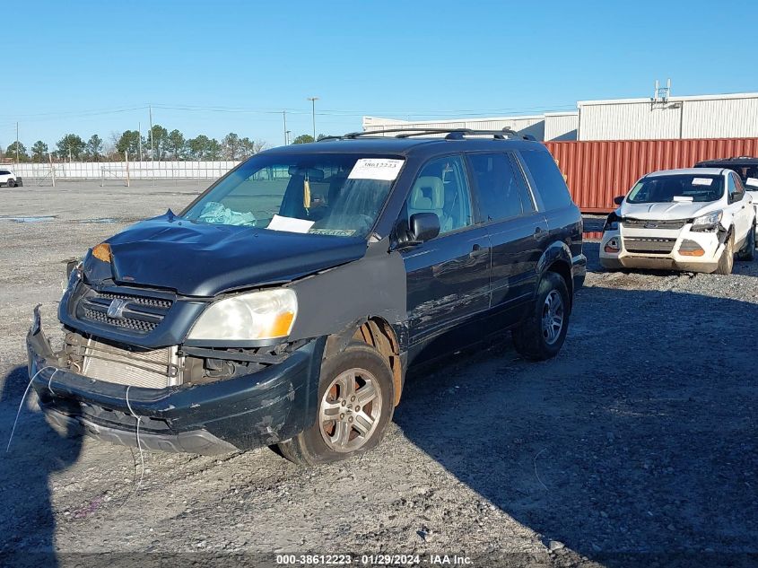 2004 Honda Pilot Ex-L VIN: 2HKYF18644H575842 Lot: 38612223