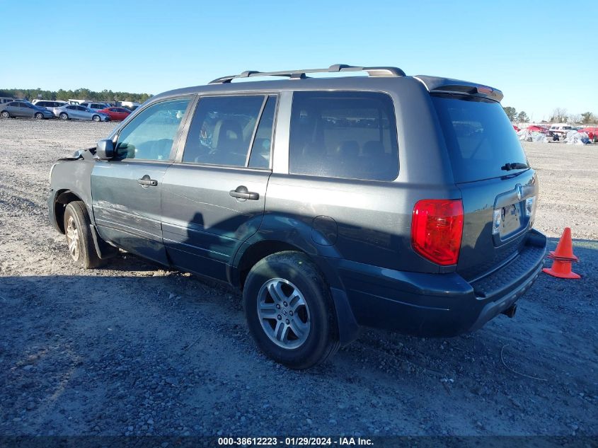 2004 Honda Pilot Ex-L VIN: 2HKYF18644H575842 Lot: 38612223