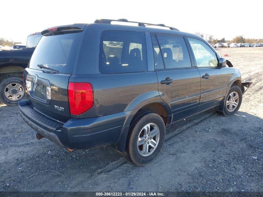 2004 Honda Pilot Ex-L VIN: 2HKYF18644H575842 Lot: 38612223