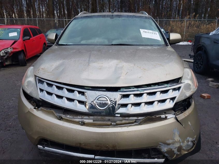 2006 Nissan Murano Se VIN: JN8AZ08W26W535277 Lot: 38612229