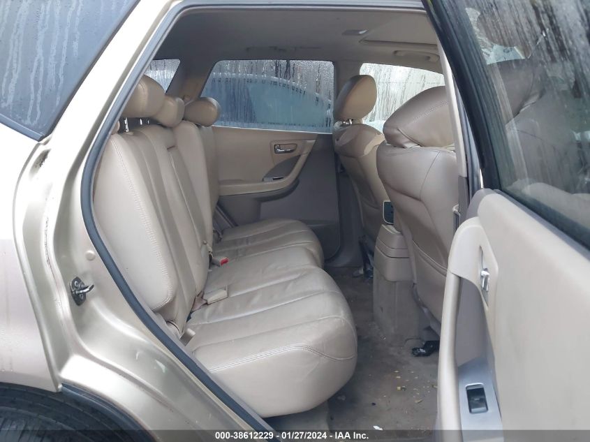 2006 Nissan Murano Se VIN: JN8AZ08W26W535277 Lot: 38612229