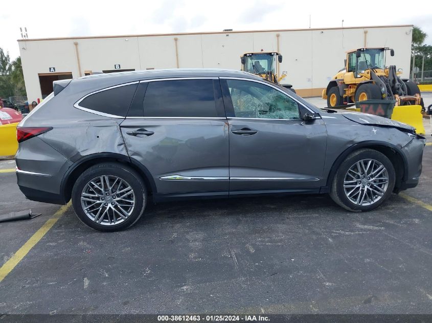 2022 Acura Mdx Advance Package VIN: 5J8YE1H84NL003785 Lot: 38612463