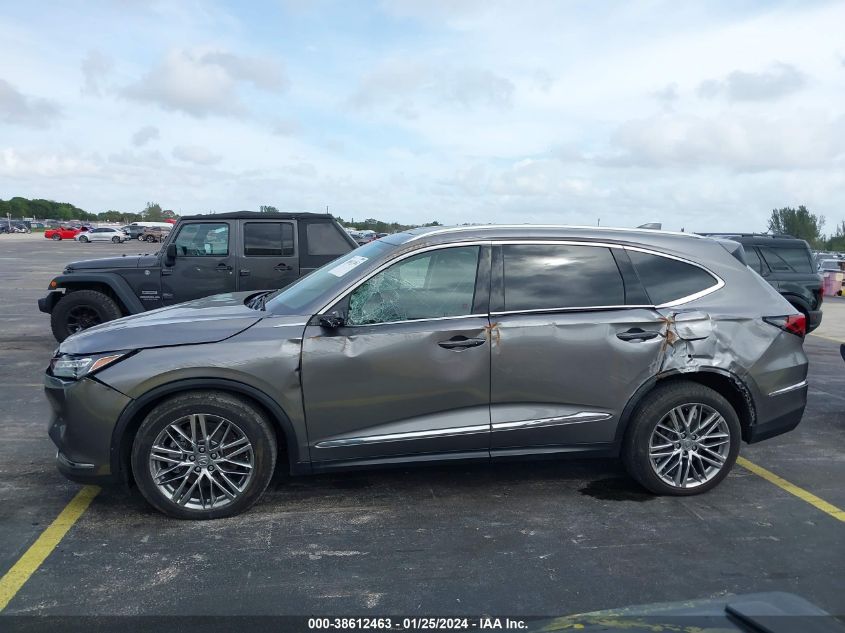 2022 Acura Mdx Advance Package VIN: 5J8YE1H84NL003785 Lot: 38612463