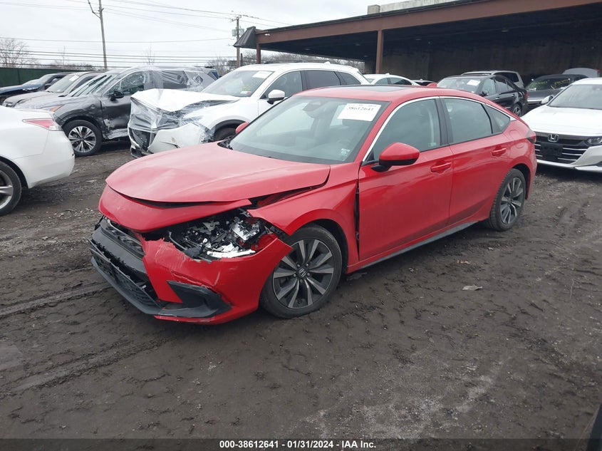 2022 HONDA CIVIC VIN: 19XFL1H77NE001847