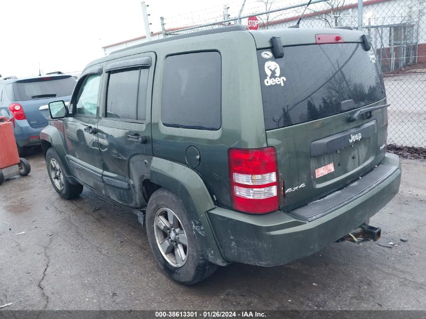 2008 Jeep Liberty Sport VIN: 1J8GN28K78W244649 Lot: 38613301