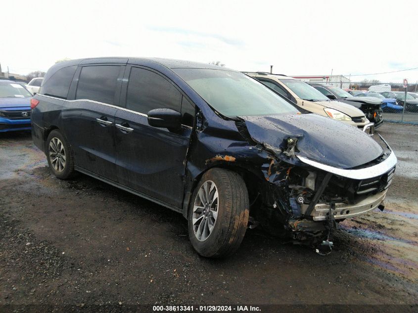 2021 Honda Odyssey Ex-L VIN: 5FNRL6H74MB043055 Lot: 38613341