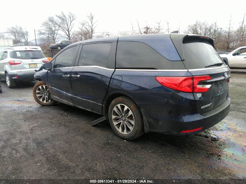 2021 Honda Odyssey Ex-L VIN: 5FNRL6H74MB043055 Lot: 38613341