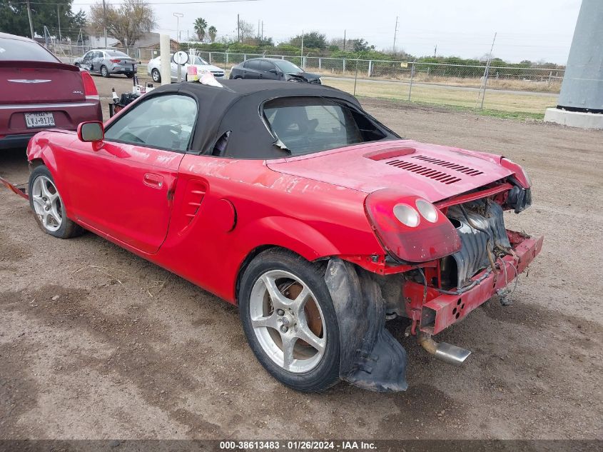 2003 Toyota Mr2 Spyder Base (M5) VIN: JTDFR320530054235 Lot: 38613483