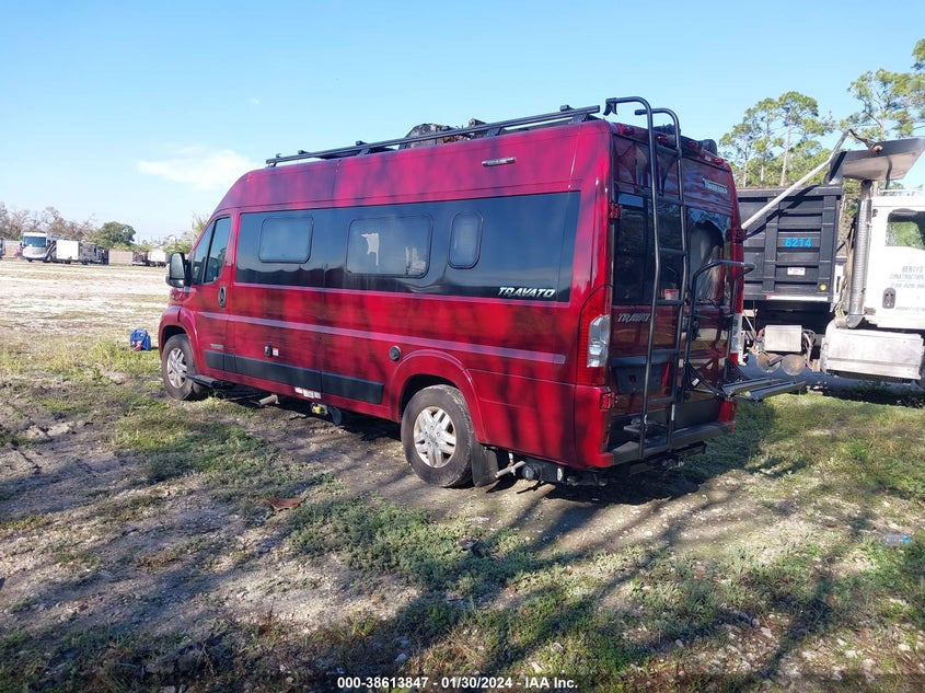 2021 Ram Promaster 3500 Cargo Van High Roof 159 Wb Ext VIN: 3C6MRVJG1ME590620 Lot: 38613847