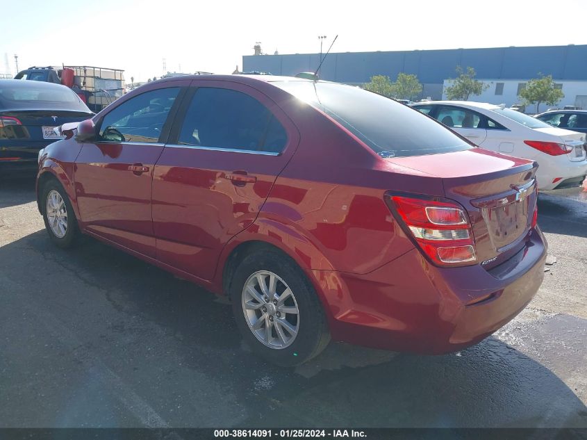 2017 Chevrolet Sonic Lt Auto VIN: 1G1JD5SH0H4126882 Lot: 39113872