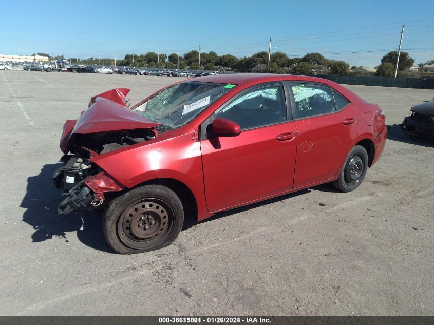 2016 Toyota Corolla Le VIN: 5YFBURHE8GP568594 Lot: 38615021