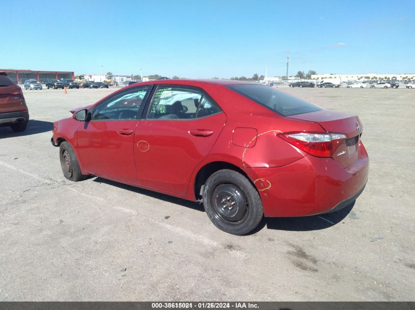 2016 Toyota Corolla Le VIN: 5YFBURHE8GP568594 Lot: 38615021