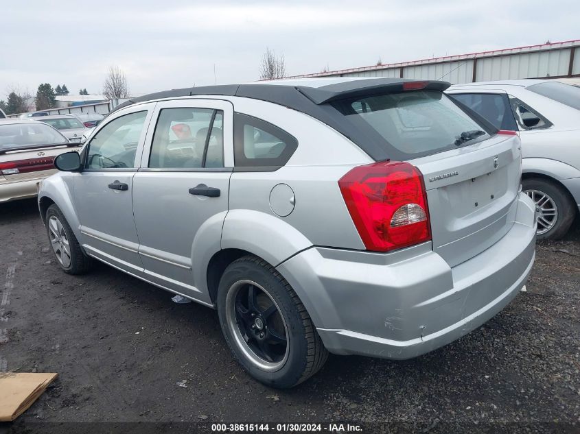 2007 Dodge Caliber Sxt VIN: 1B3HB48B37D527657 Lot: 38615144