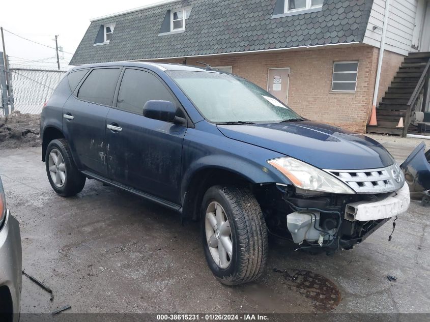 2003 Nissan Murano Se VIN: JN8AZ08T13W120467 Lot: 38615231