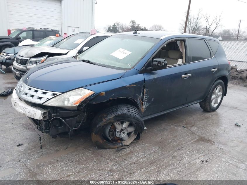 2003 Nissan Murano Se VIN: JN8AZ08T13W120467 Lot: 38615231
