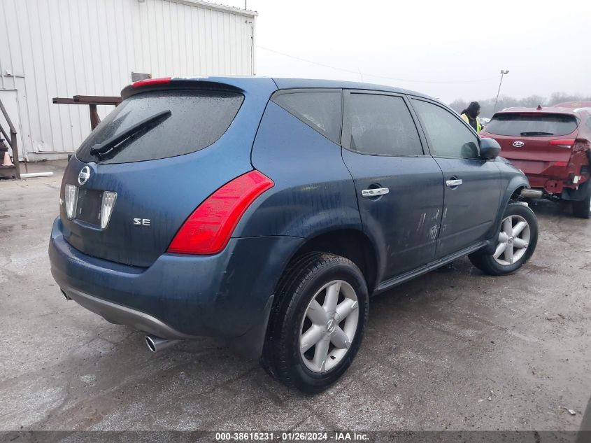 2003 Nissan Murano Se VIN: JN8AZ08T13W120467 Lot: 38615231