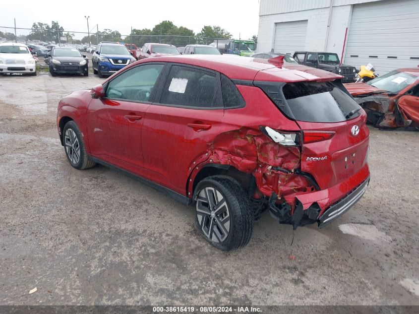 2023 Hyundai Kona Electric Sel VIN: KM8K33AG2PU193859 Lot: 38615419