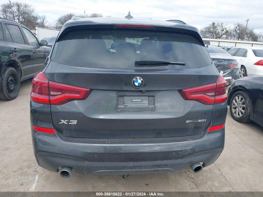 2021 BMW X3 Sdrive30I VIN: 5UXTY3C00M9E46204 Lot: 38615622