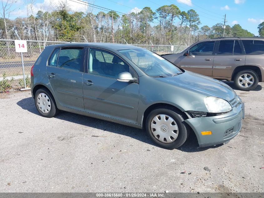 2007 Volkswagen Rabbit 4-Door VIN: WVWDR71K47W176752 Lot: 38615680