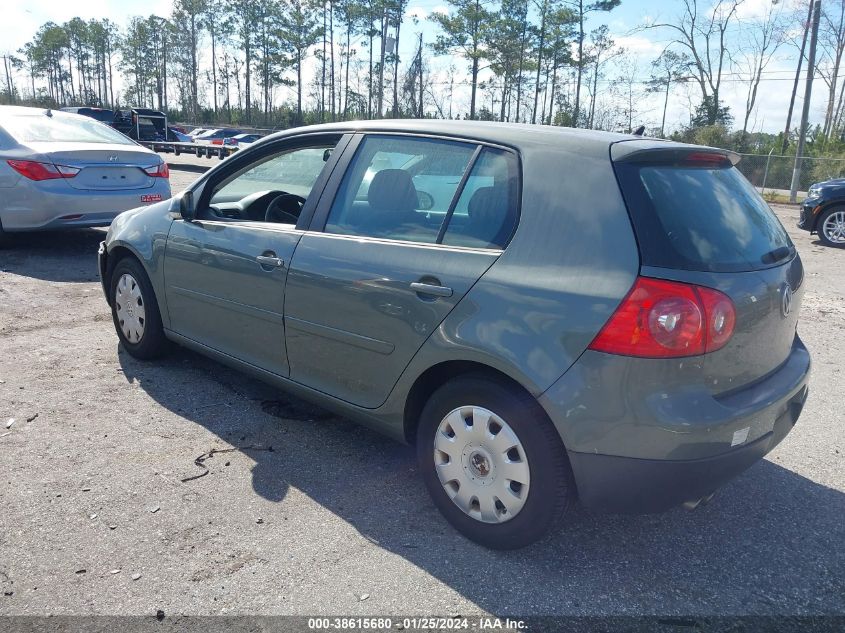 2007 Volkswagen Rabbit 4-Door VIN: WVWDR71K47W176752 Lot: 38615680