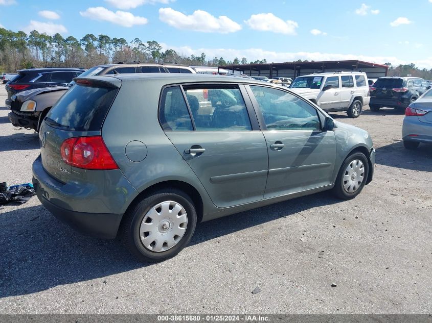 2007 Volkswagen Rabbit 4-Door VIN: WVWDR71K47W176752 Lot: 38615680