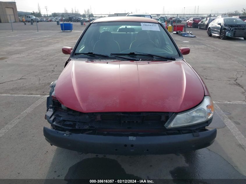 2000 Mercury Mystique Gs VIN: 1MEFM6535YK612830 Lot: 38616357