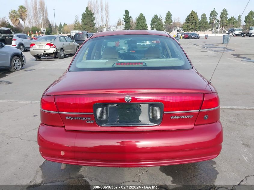 2000 Mercury Mystique Gs VIN: 1MEFM6535YK612830 Lot: 38616357