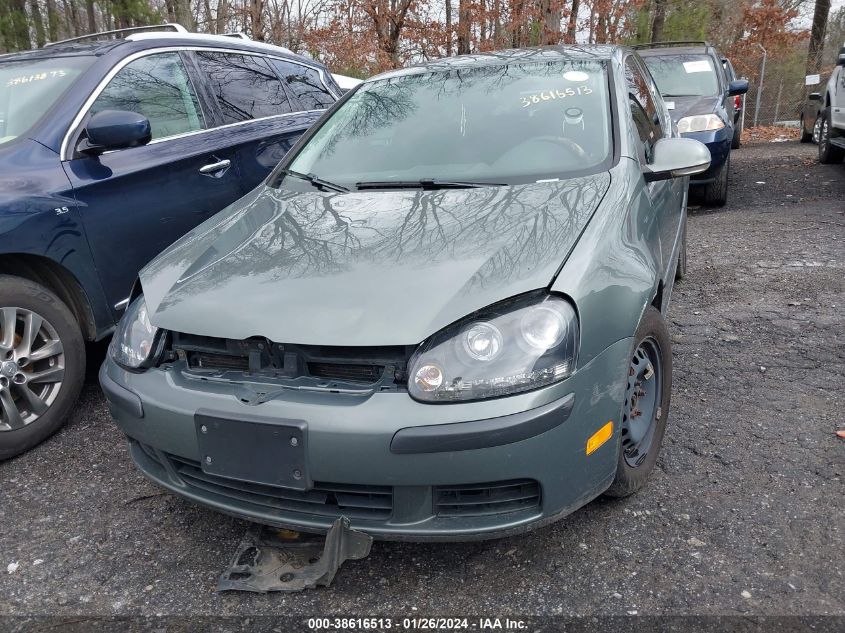 2007 Volkswagen Rabbit 2-Door VIN: WVWBR71K27W273939 Lot: 38616513