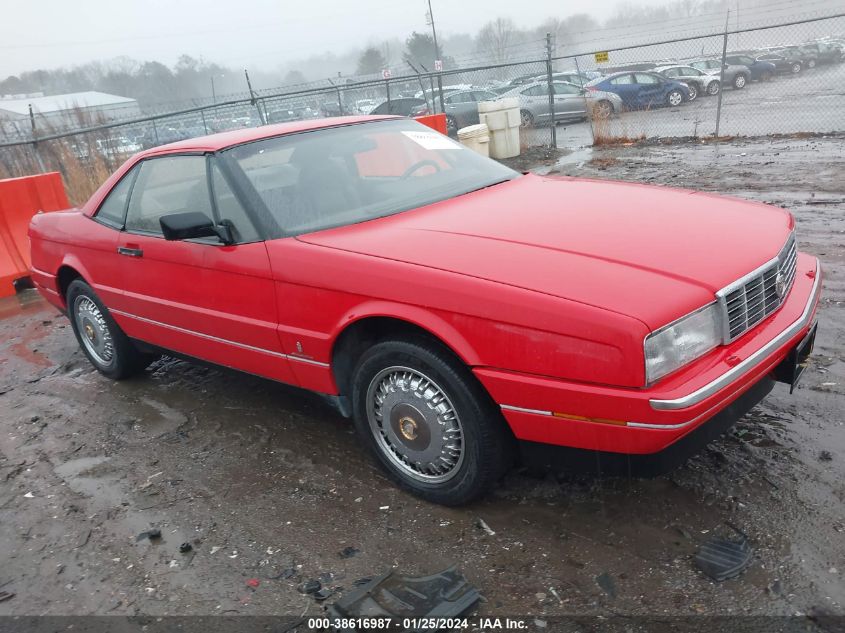 1989 Cadillac Allante VIN: 1G6VR3181KU101189 Lot: 38616987