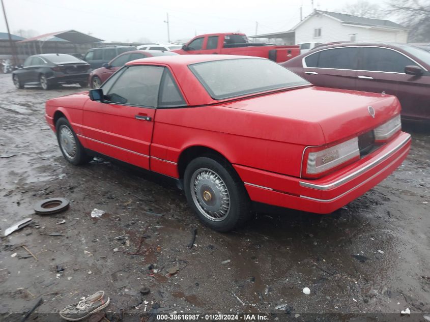 1989 Cadillac Allante VIN: 1G6VR3181KU101189 Lot: 38616987