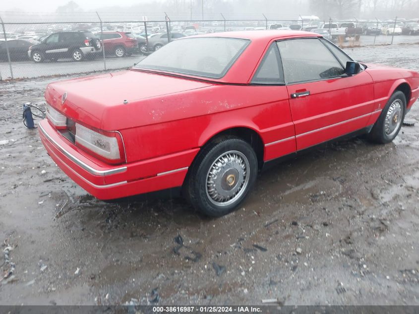 1989 Cadillac Allante VIN: 1G6VR3181KU101189 Lot: 38616987