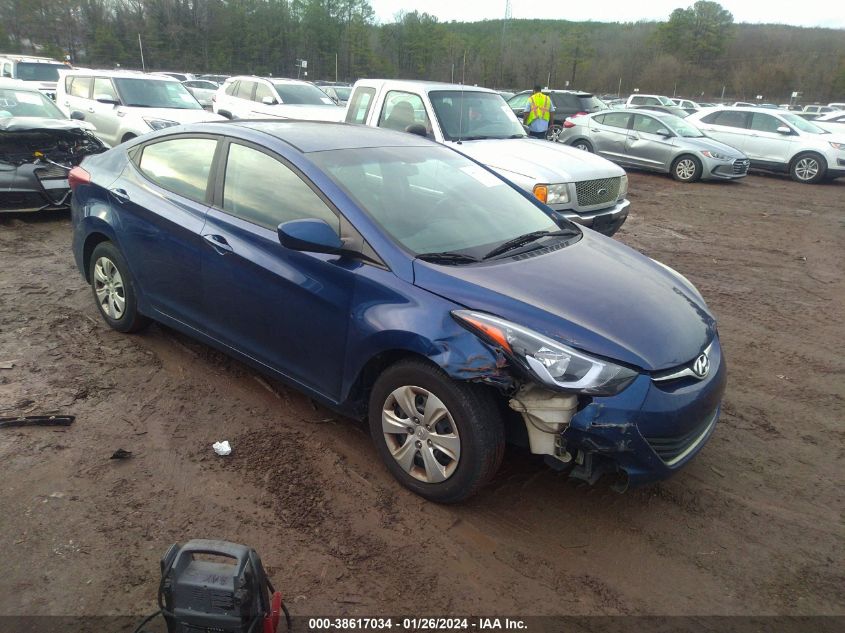 2016 Hyundai Elantra Se VIN: 5NPDH4AE9GH786910 Lot: 38617034