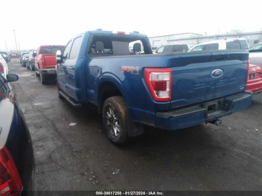 2022 Ford F-150 Lariat VIN: 1FTFW1E89NFA79475 Lot: 38617258