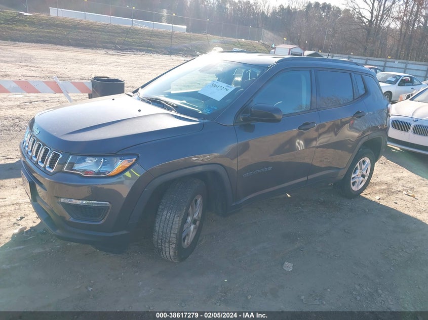 VIN 3C4NJDAB7JT113698 2018 JEEP COMPASS SPORT 4X4