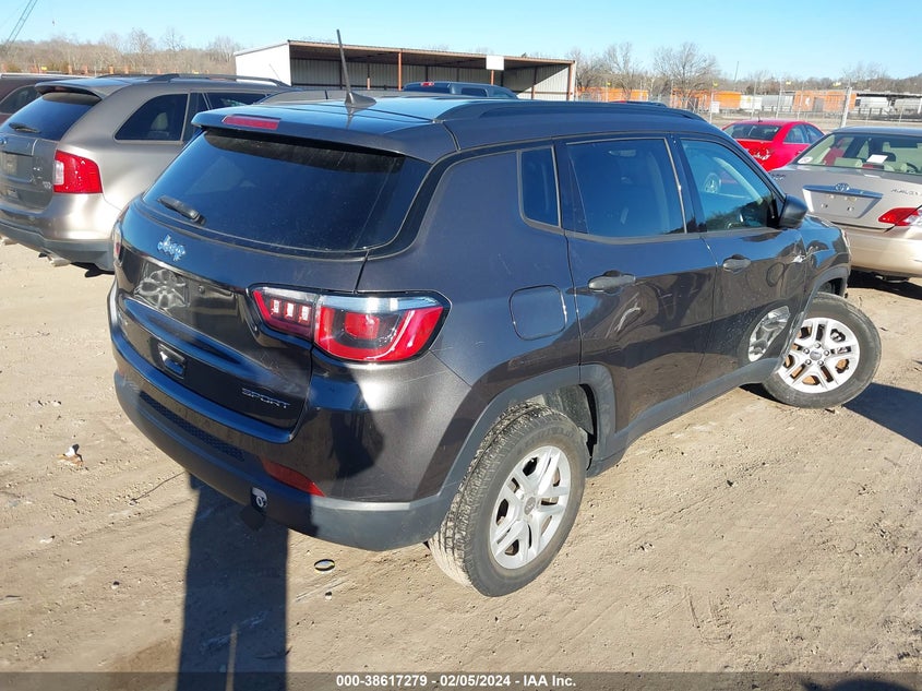VIN 3C4NJDAB7JT113698 2018 JEEP COMPASS SPORT 4X4