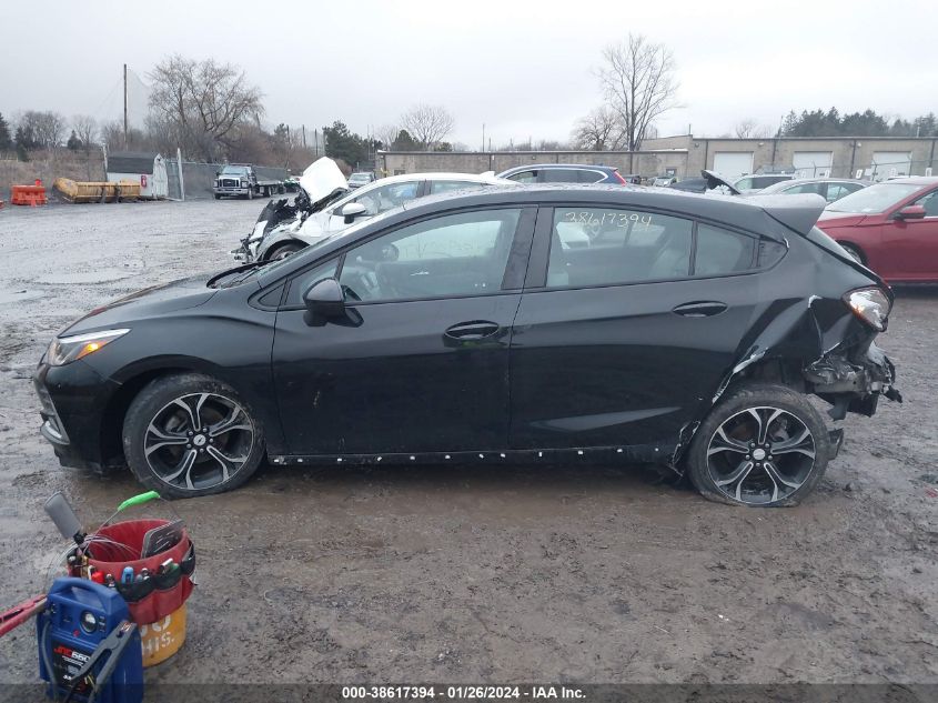 2019 Chevrolet Cruze Lt VIN: 3G1BE6SM8KS534980 Lot: 38617394