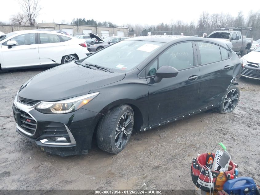 2019 Chevrolet Cruze Lt VIN: 3G1BE6SM8KS534980 Lot: 38617394