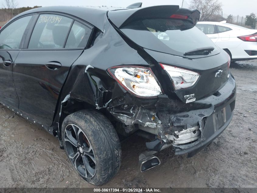 2019 Chevrolet Cruze Lt VIN: 3G1BE6SM8KS534980 Lot: 38617394