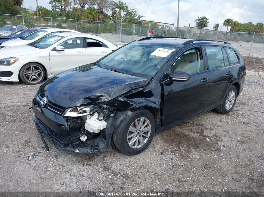 3VWC17AU8FM503461 2015 Volkswagen Golf Sportwagen Tsi S 4-Door