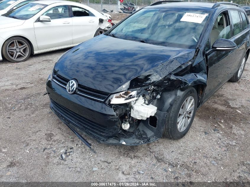 3VWC17AU8FM503461 2015 Volkswagen Golf Sportwagen Tsi S 4-Door