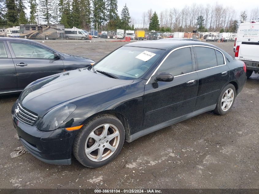 2003 Infiniti G35 Luxury (A5) VIN: JNKCV51E33M009681 Lot: 38618104